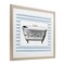 Stupell Industries Ornate Vintage Tub on Stripes Black Framed Print Under Glass, design by Lettered and Lined